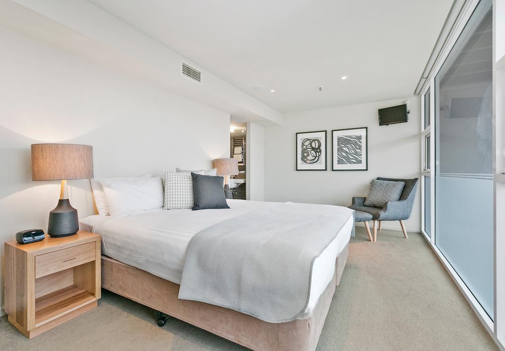 Sullivans Cove Apartments Hobart Exterior foto A bedroom at the hotel